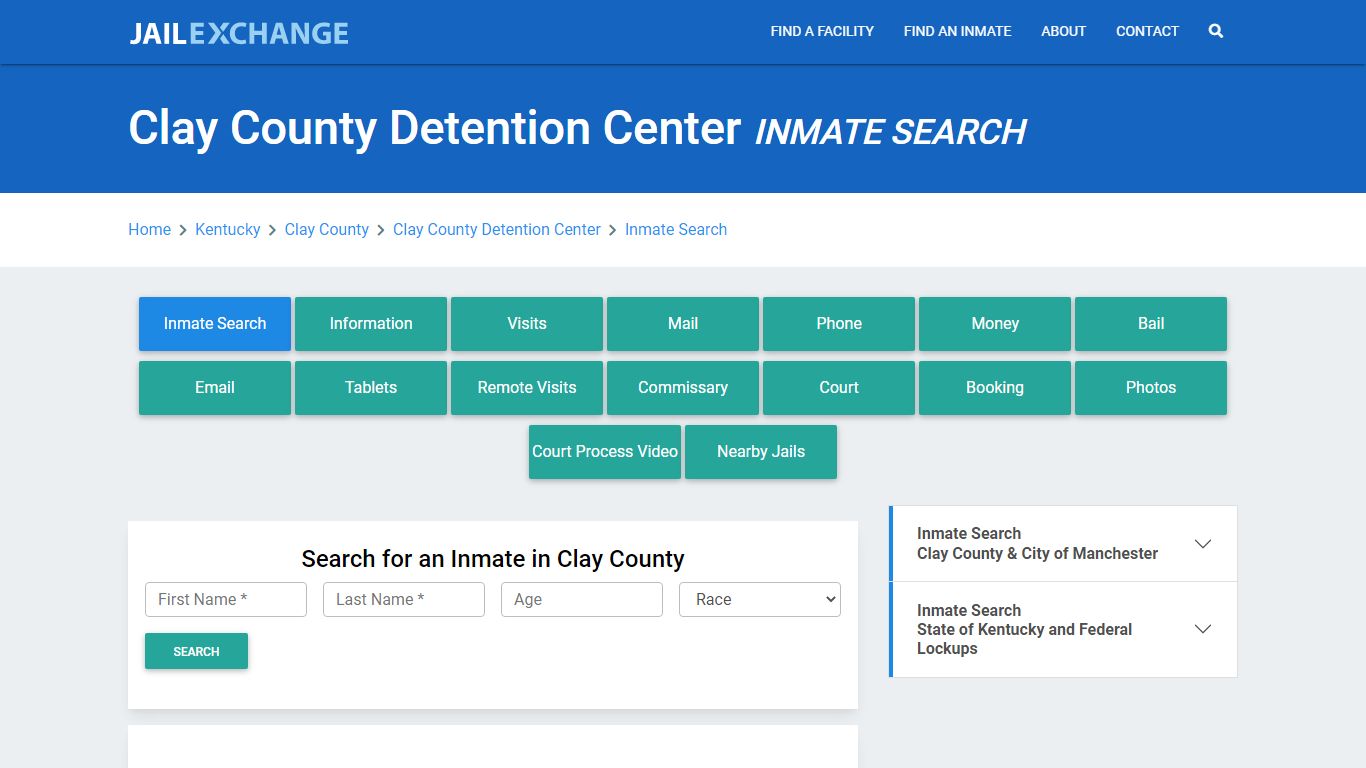 Clay County Detention Center, KY Inmate Search: Roster & Mugshots