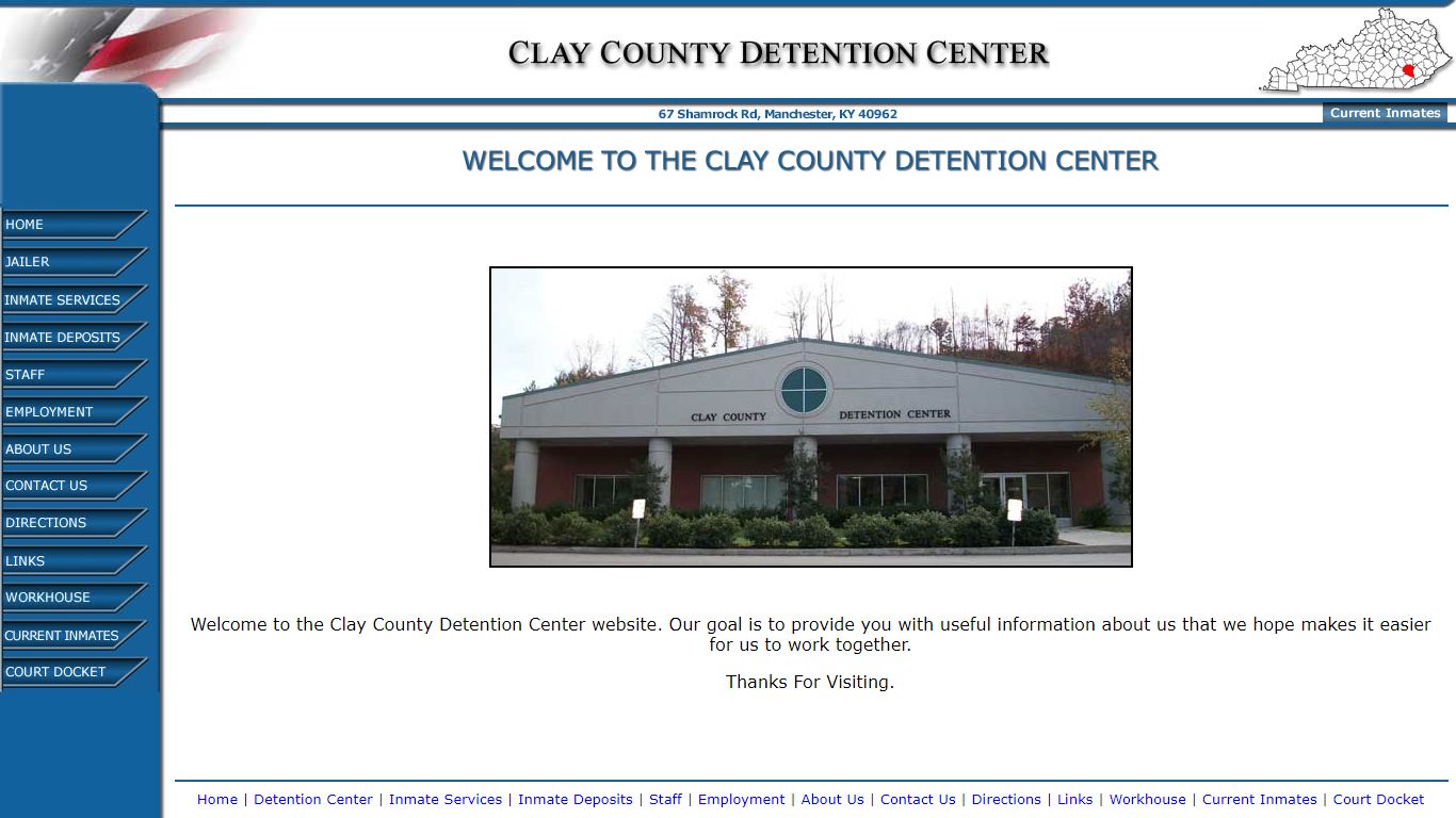 Welcome to the Clay County Detention Center